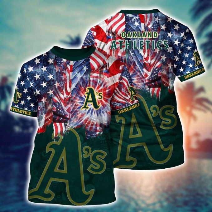 Mlb Oakland Athletics 3D T-Shirt Hawaiian Heatwave For Fans Sports 2