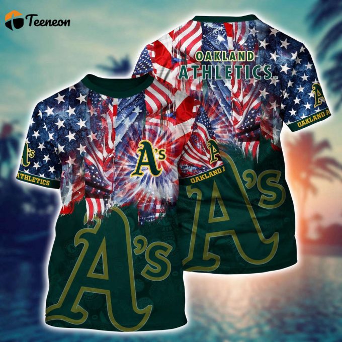 Mlb Oakland Athletics 3D T-Shirt Hawaiian Heatwave For Fans Sports 1