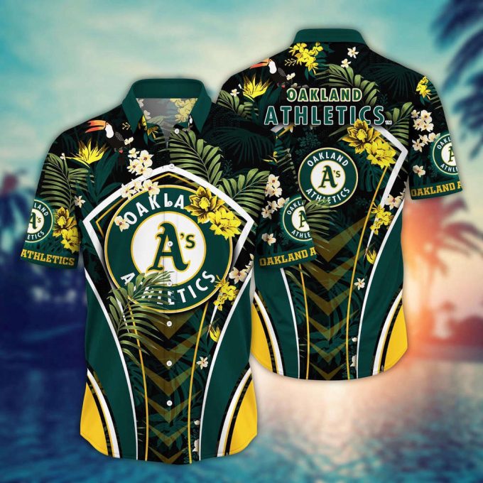 Mlb Oakland Athletics Hawaiian Shirt Flower Strike A Style Pose For Fans 2