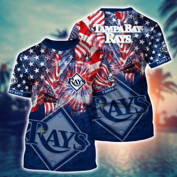 Mlb Tampa Bay Rays 3D T-Shirt Hawaiian Heatwave For Fans Sports 2