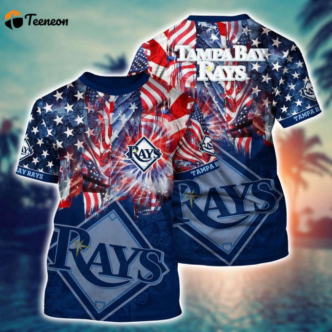 Mlb Tampa Bay Rays 3D T-Shirt Hawaiian Heatwave For Fans Sports 1