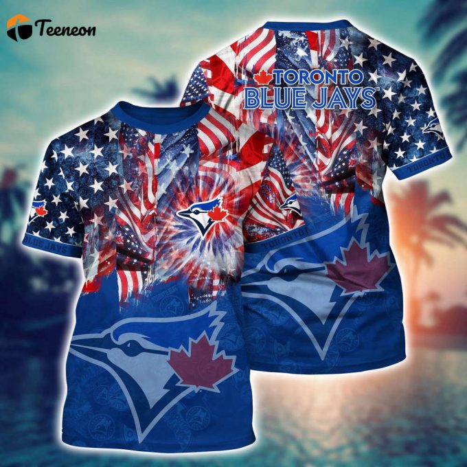 Mlb Toronto Blue Jays 3D T-Shirt Hawaiian Heatwave For Fans Sports 1