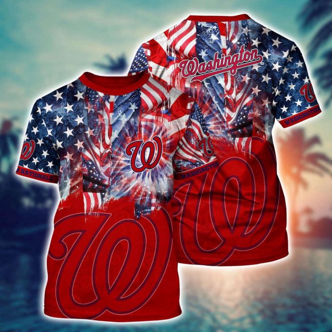 Mlb Washington Nationals 3D T-Shirt Hawaiian Heatwave For Fans Sports 2