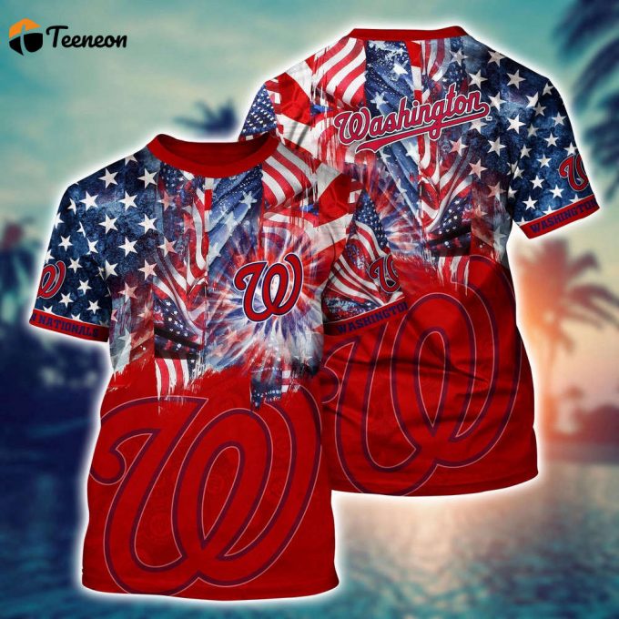 Mlb Washington Nationals 3D T-Shirt Hawaiian Heatwave For Fans Sports 1