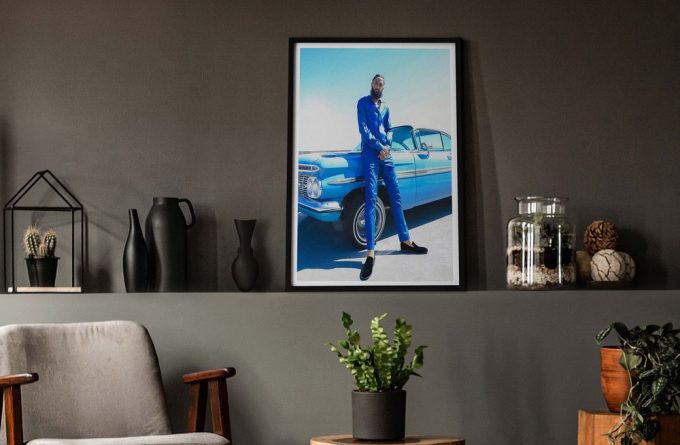 Nipsey Hussle In A Blue Suit Poster For Home Decor Gift 2