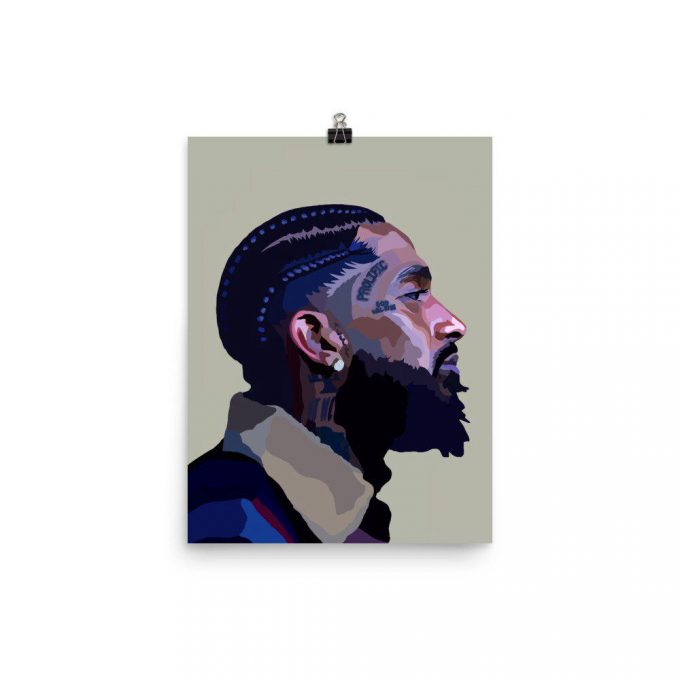 Nipsey Hussle Poster For Home Decor Gift - Rapper Art 2