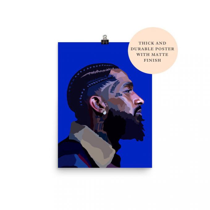 Nipsey Hussle Poster For Home Decor Gift - Rapper Art 3