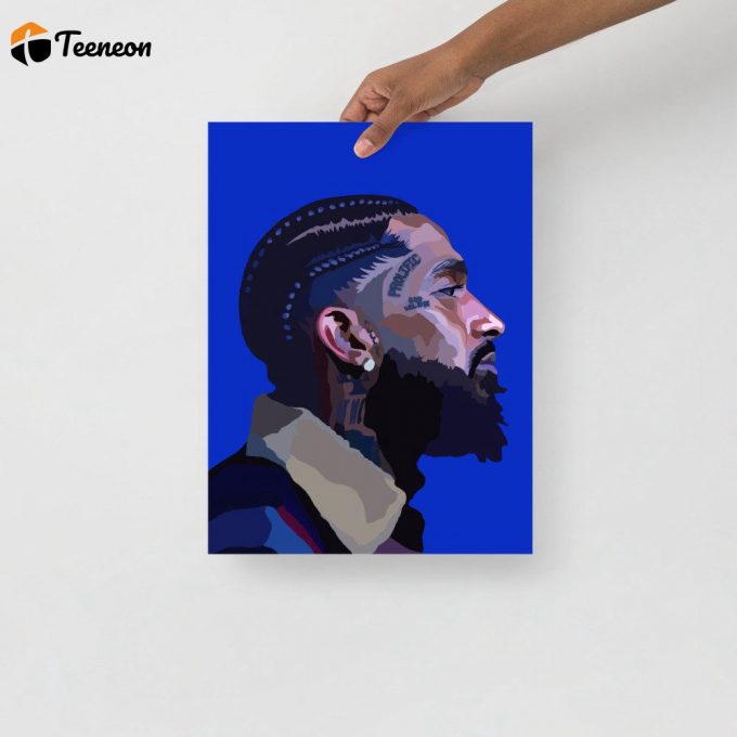 Nipsey Hussle Poster For Home Decor Gift - Rapper Art 1