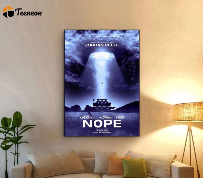 Nope Jordan Peele Movie Poster For Home Decor Gift, Nope 2022 Movie Poster For Home Decor Gift 1