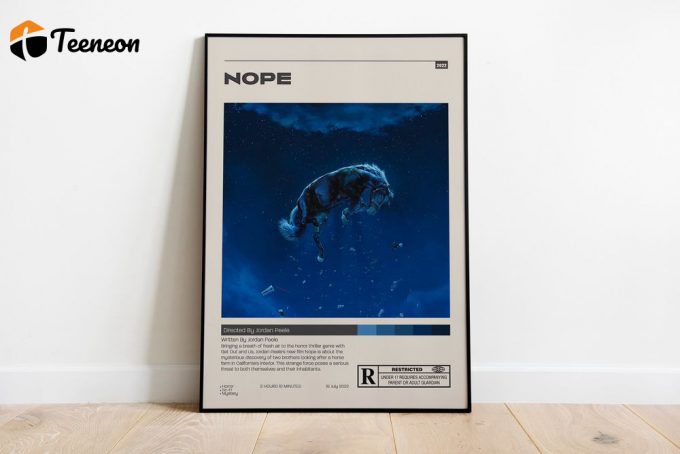 Nope Movie Poster For Home Decor Gift, Jordan Peele, Minimalist Poster For Home Decor Gift 1