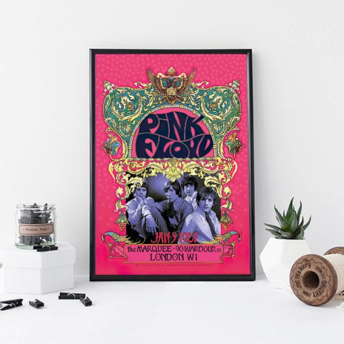 Pink Floyd Marquee Club 1967 Poster For Home Decor Gift Canvas 5