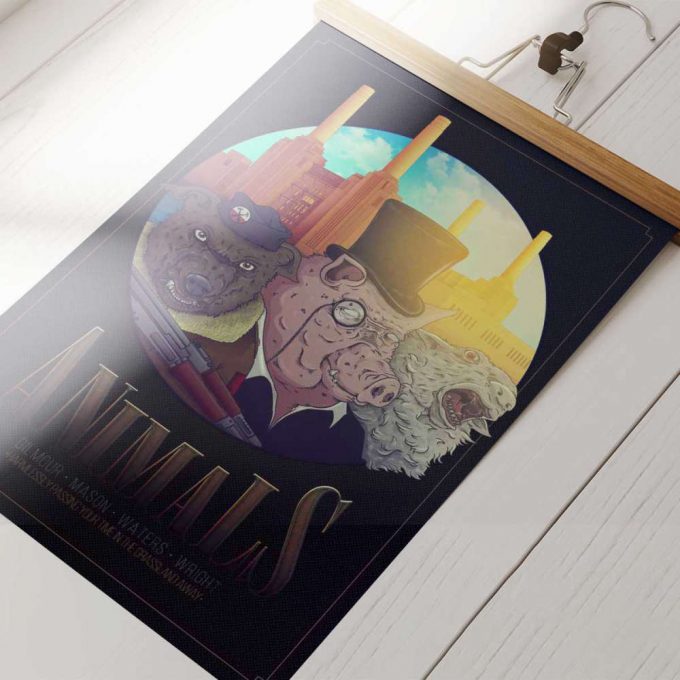 Pink Floyd Poster For Home Decor Gift For Home Decor Gift – Animals Album Art 2