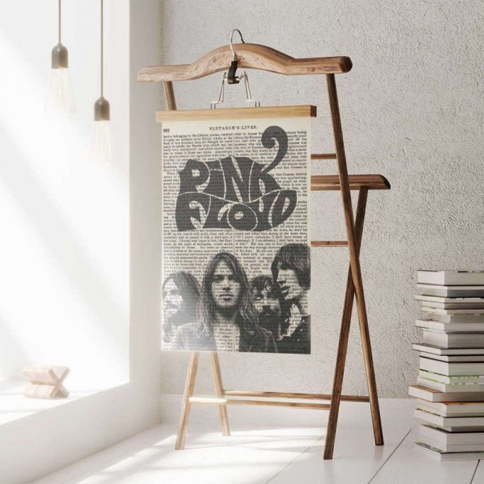 Pink Floyd Poster For Home Decor Gift For Home Decor Gift – Art Print On 1850 Antique Book Page 4