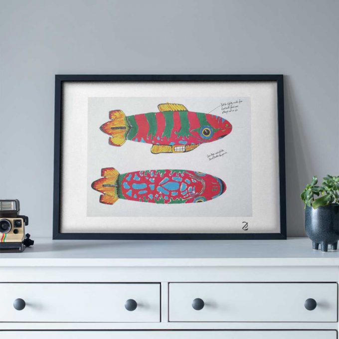 Pink Floyd Poster For Home Decor Gift For Home Decor Gift – Blimp Drawing 5