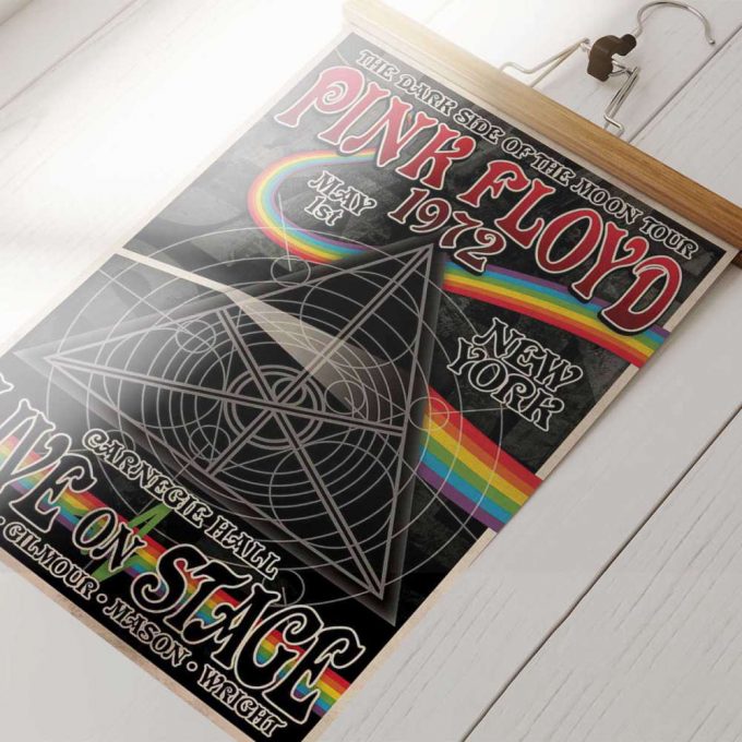 Pink Floyd Poster For Home Decor Gift For Home Decor Gift – Carnegie Hall Dark Side Of The Moon Tour 2