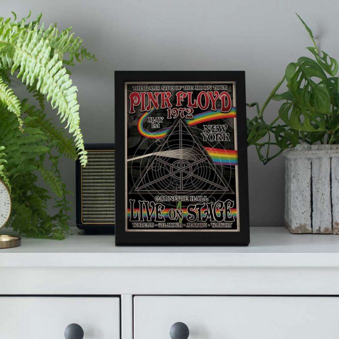 Pink Floyd Poster For Home Decor Gift For Home Decor Gift – Carnegie Hall Dark Side Of The Moon Tour 5