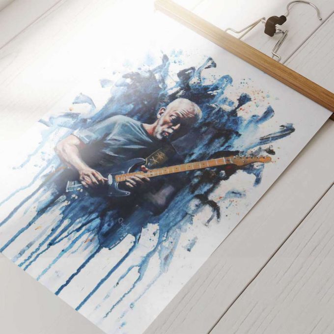 Pink Floyd Poster For Home Decor Gift For Home Decor Gift – Charlie Roy Artdavid Gilmour Oil Painting 3