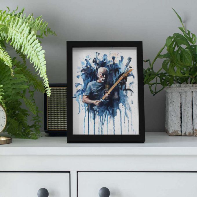 Pink Floyd Poster For Home Decor Gift For Home Decor Gift – Charlie Roy Artdavid Gilmour Oil Painting 4