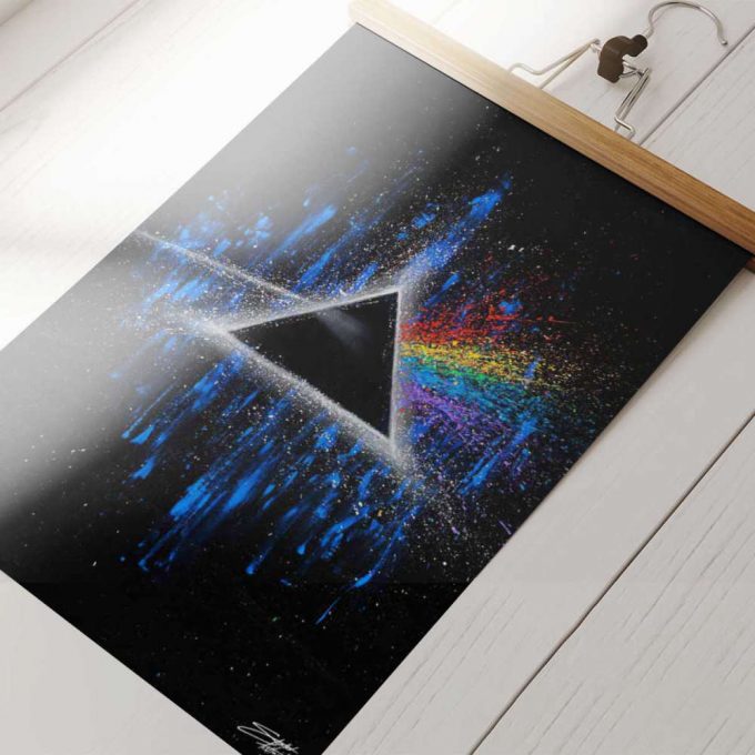 Pink Floyd Poster For Home Decor Gift For Home Decor Gift – Dark Side Of Moon Art Blue 3