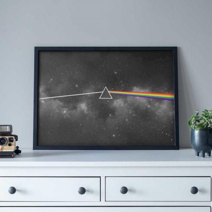 Pink Floyd Poster For Home Decor Gift For Home Decor Gift – Dark Side Of The Moon Art Black 3