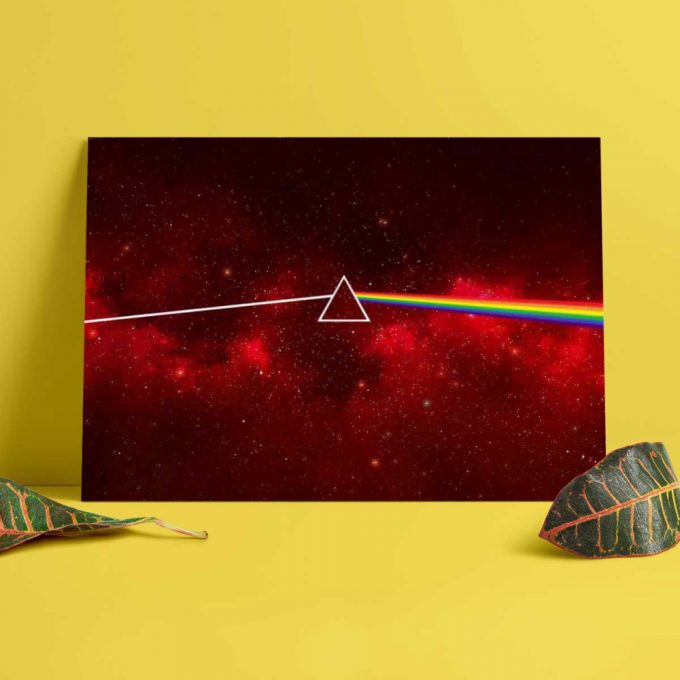 Pink Floyd Poster For Home Decor Gift For Home Decor Gift – Dark Side Of The Moon Art Red 2