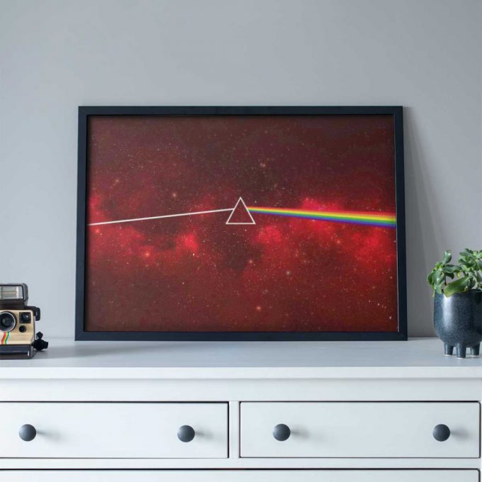 Pink Floyd Poster For Home Decor Gift For Home Decor Gift – Dark Side Of The Moon Art Red 3