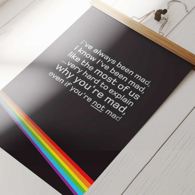 Pink Floyd Poster For Home Decor Gift For Home Decor Gift – Dark Side Of The Moon Hidden Message 2