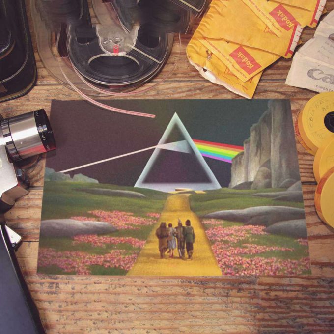 Pink Floyd Poster For Home Decor Gift For Home Decor Gift – Dark Side Of The Rainbow X Wizard Of Oz At The Logan Theatre 4