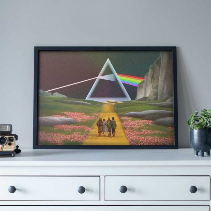 Pink Floyd Poster For Home Decor Gift For Home Decor Gift – Dark Side Of The Rainbow X Wizard Of Oz At The Logan Theatre 5