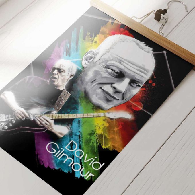 Pink Floyd Poster For Home Decor Gift For Home Decor Gift – David Gilmour Drawing Art 3