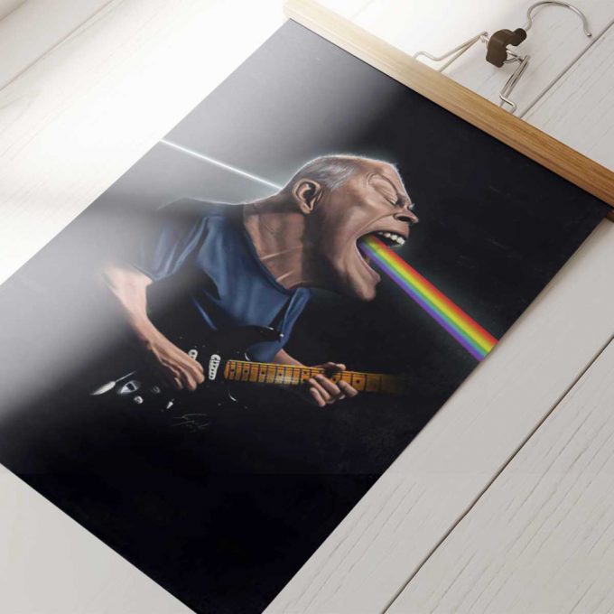 Pink Floyd Poster For Home Decor Gift For Home Decor Gift – David Gilmour Guitar Art 2