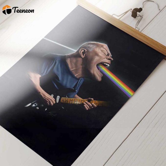 Pink Floyd Poster For Home Decor Gift For Home Decor Gift – David Gilmour Guitar Art 1