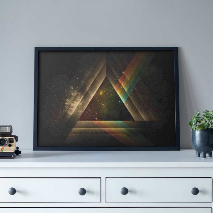 Pink Floyd Poster For Home Decor Gift For Home Decor Gift – Dsotm Abstract Prism Art 2