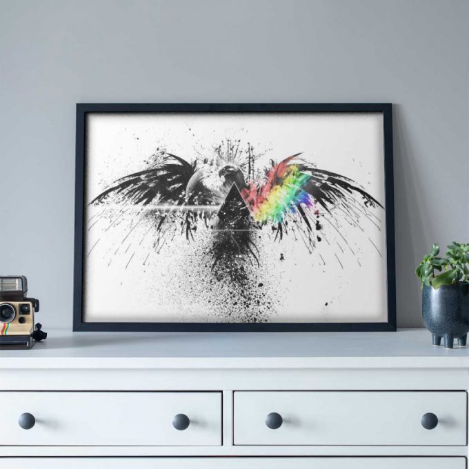 Pink Floyd Poster For Home Decor Gift For Home Decor Gift – Eagle Dark Side Of The Moon Wall Art 2