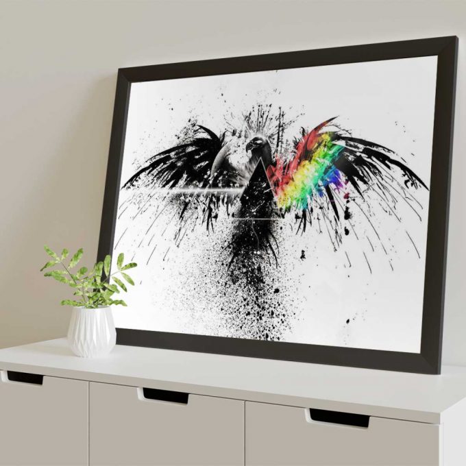 Pink Floyd Poster For Home Decor Gift For Home Decor Gift – Eagle Dark Side Of The Moon Wall Art 3