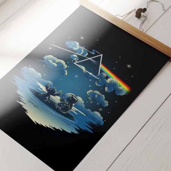 Pink Floyd Poster For Home Decor Gift For Home Decor Gift – Lilo And Stitch Starry Sky Dark Side Of The Moon 3