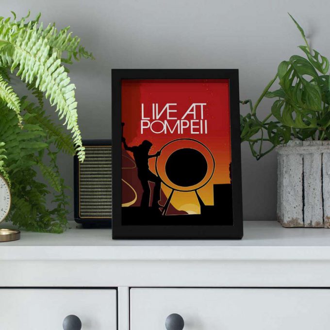 Pink Floyd Poster For Home Decor Gift For Home Decor Gift – Live At Pompeii 4