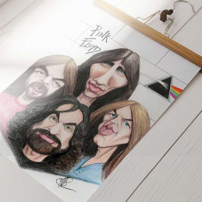 Pink Floyd Poster For Home Decor Gift For Home Decor Gift – Member Pencil Draw 3