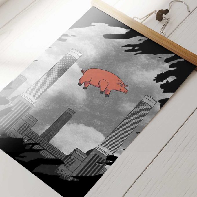 Pink Floyd Poster For Home Decor Gift For Home Decor Gift – Pig At Battersea Digital Art 3