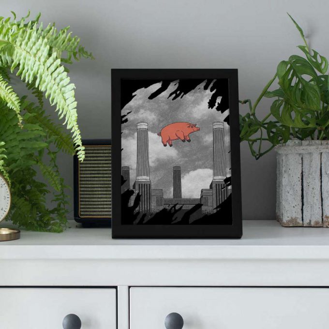 Pink Floyd Poster For Home Decor Gift For Home Decor Gift – Pig At Battersea Digital Art 4