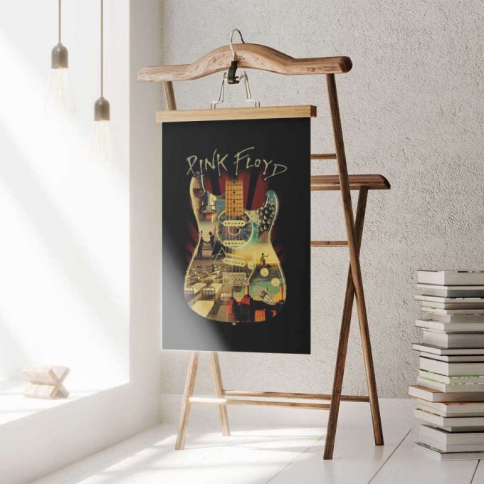 Pink Floyd Poster For Home Decor Gift For Home Decor Gift – Pink Floyd And Guitar Art 3