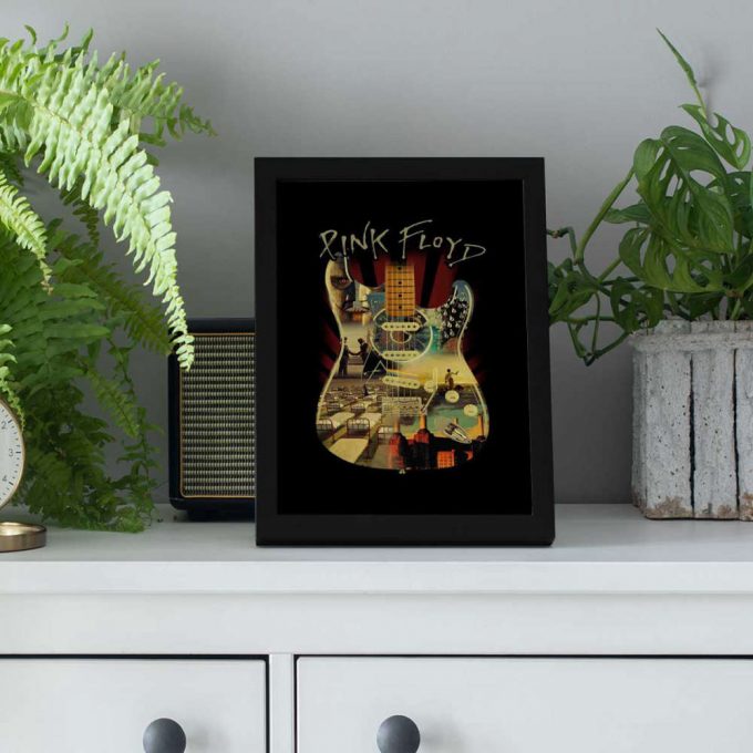 Pink Floyd Poster For Home Decor Gift For Home Decor Gift – Pink Floyd And Guitar Art 5