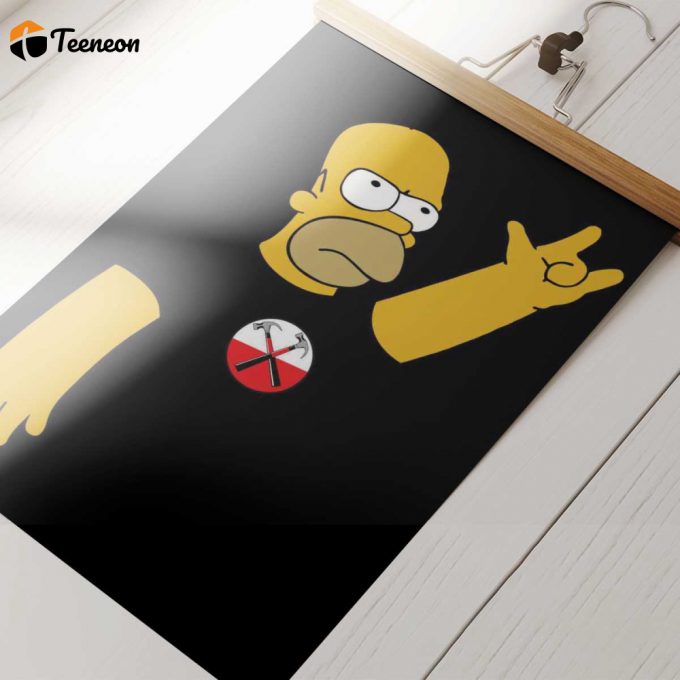 Pink Floyd Poster For Home Decor Gift For Home Decor Gift – Simpson X The Wall 1