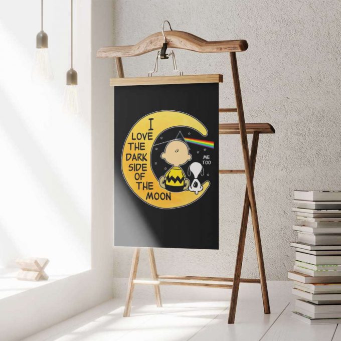 Pink Floyd Poster For Home Decor Gift For Home Decor Gift – Snoopy I Love The Dark Side Of The Moon 2