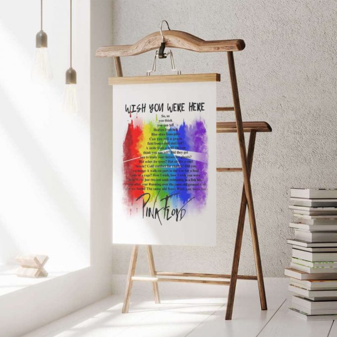 Pink Floyd Poster For Home Decor Gift For Home Decor Gift – Wish You Were Here Lyric Art 2