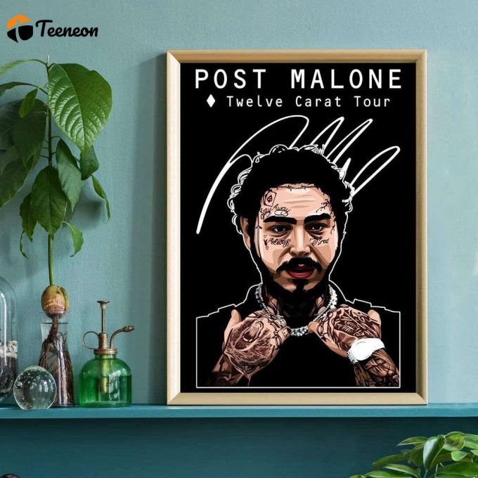 Post Malone The Twelve Carat Tour Poster For Home Decor Gift, Post Malone Poster For Home Decor Gift, Twelve Carat Tour Post Malone Poster For Home Decor Gift 1