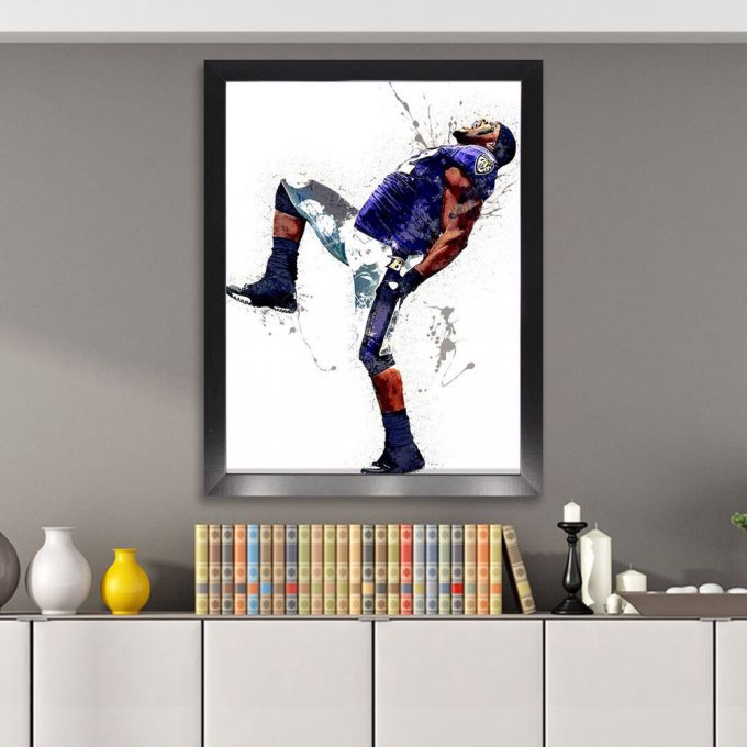 Ray Lewis Poster For Home Decor Gift, Baltimore Ravens 2