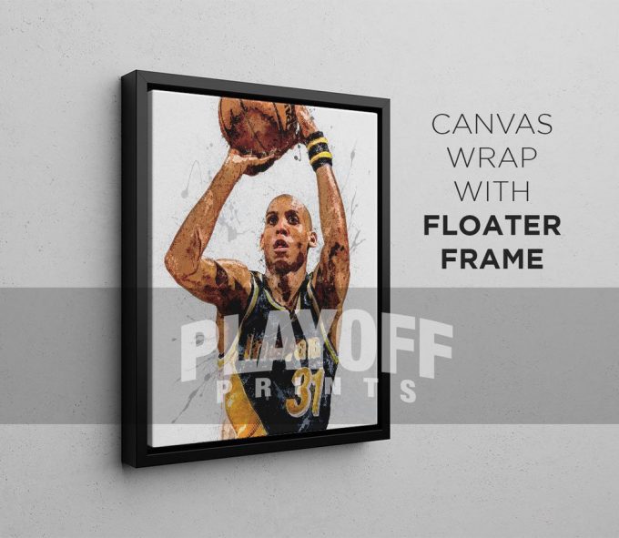 Reggie Miller Poster For Home Decor Gift Print - Indiana Pacers 3