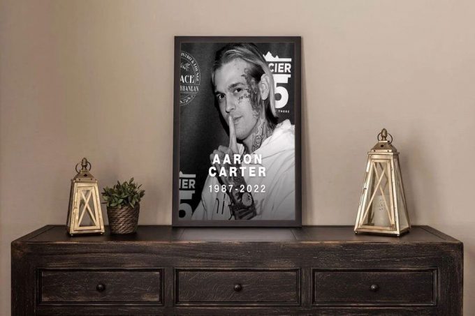 Rest In Peace Aaron Carter Poster For Home Decor Gift, Rip Aaron Carter Poster For Home Decor Gift 2