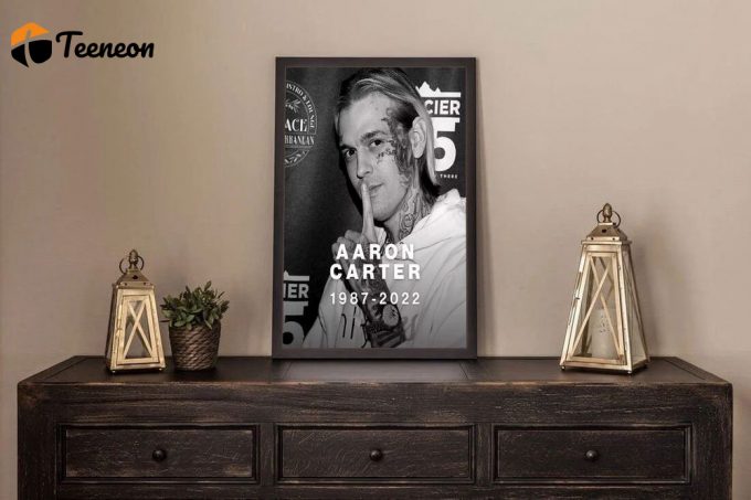 Rest In Peace Aaron Carter Poster For Home Decor Gift, Rip Aaron Carter Poster For Home Decor Gift 1